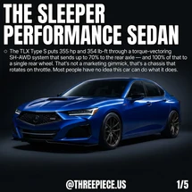 Acura TLX Type S: 3 Reasons This Sedan Is Underrated