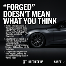 What Are Forged Wheels? The Real Difference Explained