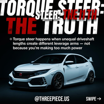 FK8 Type R Torque Steer: Real Fixes That Don't Kill Turn-In