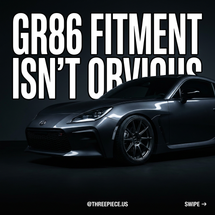 GR86 / BRZ Wheel Fitment Guide: Offset, Width & What Fits