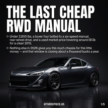Scion FR-S ZC6 Buying Guide: Best RWD Manual Under $15K