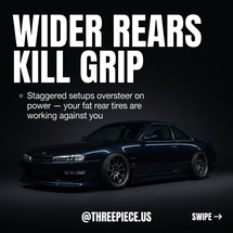 Square vs Staggered on RWD Coupes: Why Wider Rears Kill Corner Grip