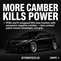 Why Excessive Camber Kills High-Power FWD Builds: FK8 & K-Swap Setup Guide