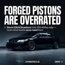 Are Forged Pistons Worth It for K-Series Turbo Builds? Street Reality Check