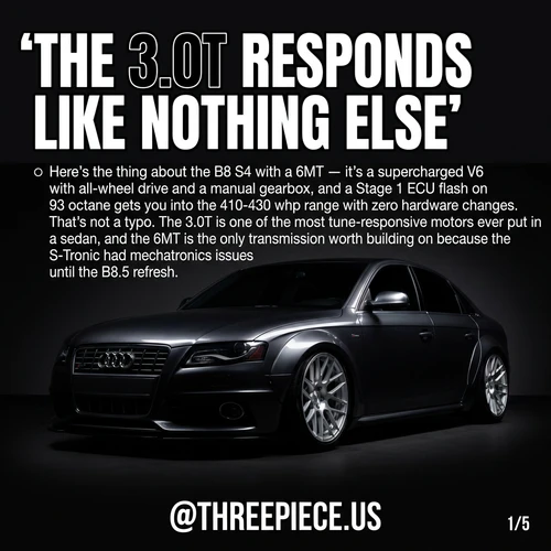Audi B8 S4 6MT Build Guide: 3.0T Mod Order That Works