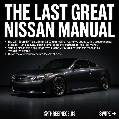 Infiniti G37 Sport 6MT Buying Guide: V36 in 2026
