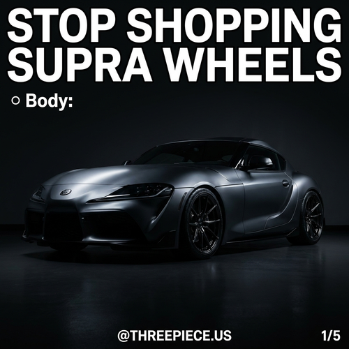 GR Supra Wheel Fitment Guide: Offsets That Actually Fit