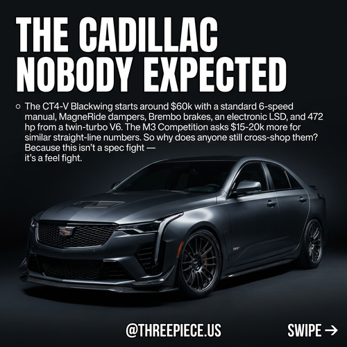 CT4-V Blackwing vs BMW M3: Which Sedan Should You Buy?