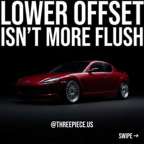 Mazda RX-8 Wheel Fitment: Flush 18x9.5 +35 Without Rubbing