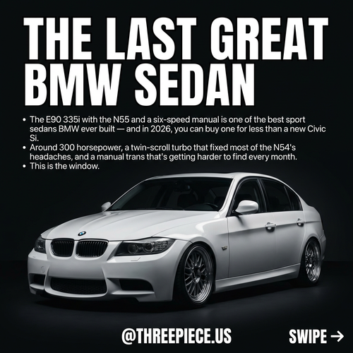 BMW E90 335i N55 6MT Buying Guide: Best Value Sedan in 2026
