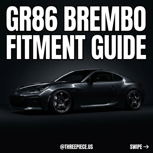 GR86/BRZ Brembo Wheel Fitment Guide: What Sizes Actually Clear