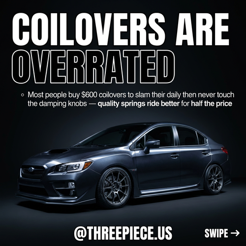 Are Coilovers Overrated? Why Springs Beat Cheap Coilovers Every Time