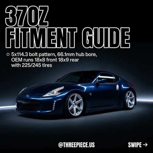 Nissan 370Z Wheel Fitment Guide: Stock to Slammed Setups That Actually Work