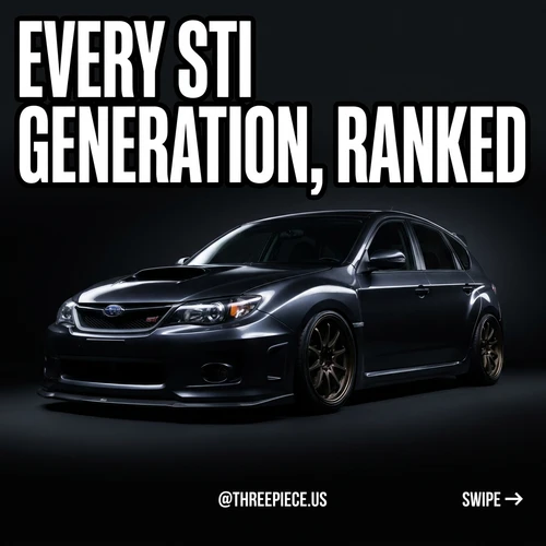 Subaru WRX STI History: Every Generation Ranked