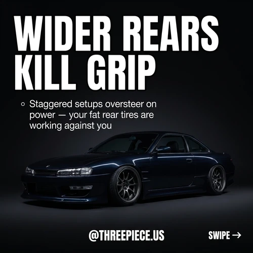 Square vs Staggered on RWD Coupes: Why Wider Rears Kill Corner Grip