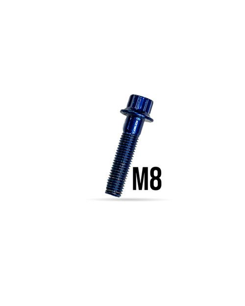 M8x32 Candy Blue Bolt/nut