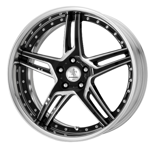 DURANDAL DD5.2 Machined Black Polished 5x120 18X8.5 +16MM