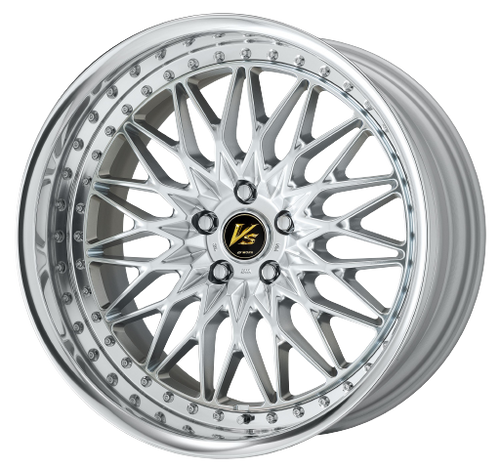 Work Vs-Xv 5x115 21x10-18 R Disk Silky Rich Silver