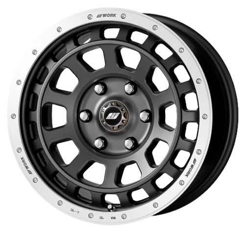 Work Crag T-Grabic 4x100 15x5 +45 matte gunmetal rim cut