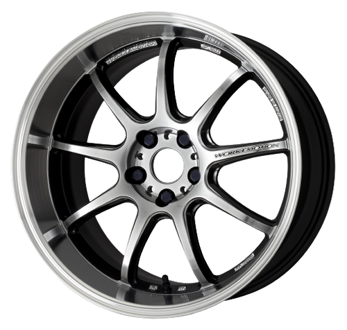 Work Emotion D9r 5x112 18x7.5 +53 Gt Silver Rim Cut