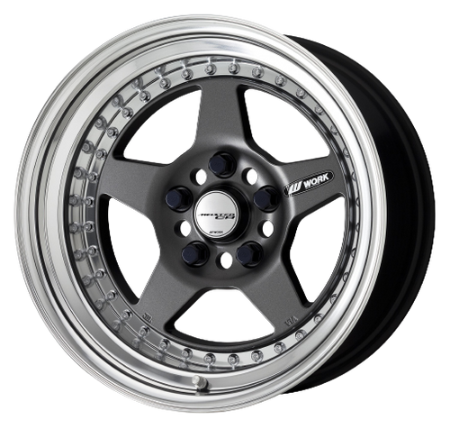 Work Meister Cr01 5x115 15x12+7 O Disk Matte Gunmetal