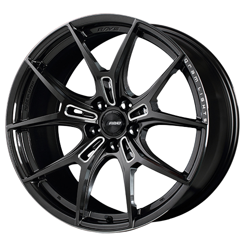 Gram Lights 57FXZ 5x114.3 18x7.5+40 Super Dark Gunmetal / Machining Rim Edge DC