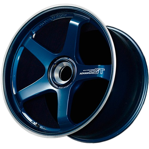 Advan GT 21x9.5+46 Racing Titanium Blue & Ring
