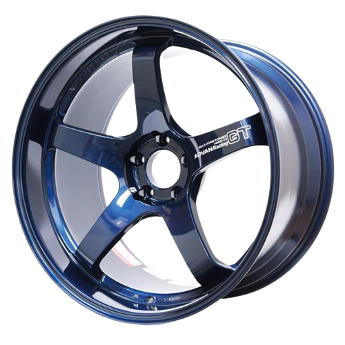 Advan GT Premium 5x120 20x9.0+47 Racing Titanium Blue & Ring