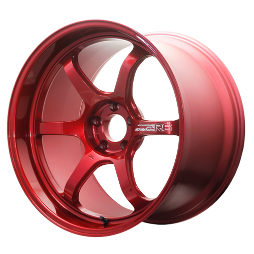 Advan Racing R6 5x114.3 18x8.0+45 Racing Candy Red