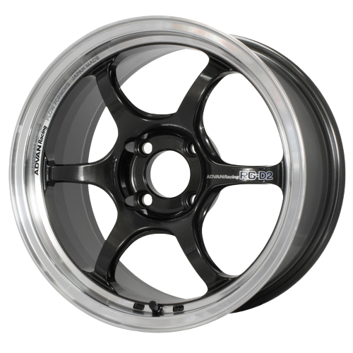 Advan Racing RG-D2 4x100 15x7.0+30 Machining & Black Gunmetallic