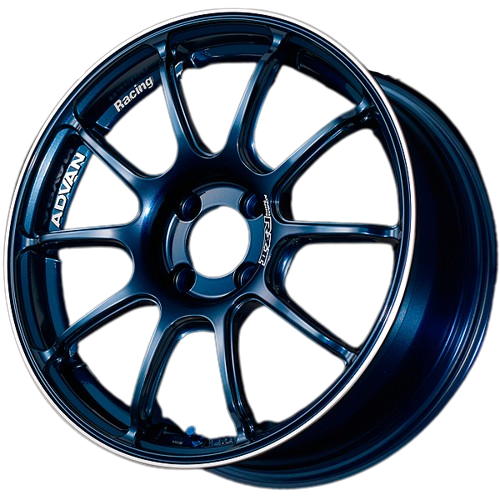 Advan RZ II 4x100 15x5.0+45 Racing Indigo Blue and Ring