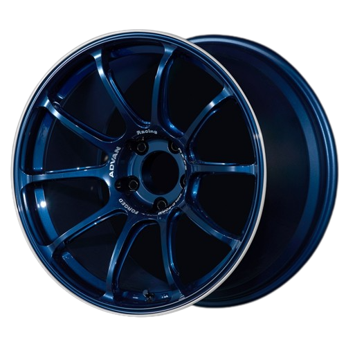 Advan RZ-F2 5x114 18x11.0+30 Racing Umber Bronze Racing Titanium Blue And Ring