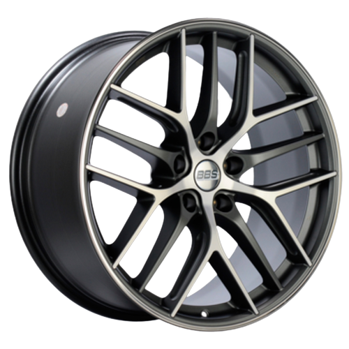 BBS CC-R 5x112 19x8.5+40 Graphite w/ Diamond Cut Face