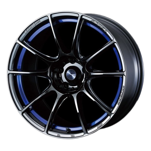 WedsSport SA-25R 5x100 17x7.0+48 Blue Light Chrome II