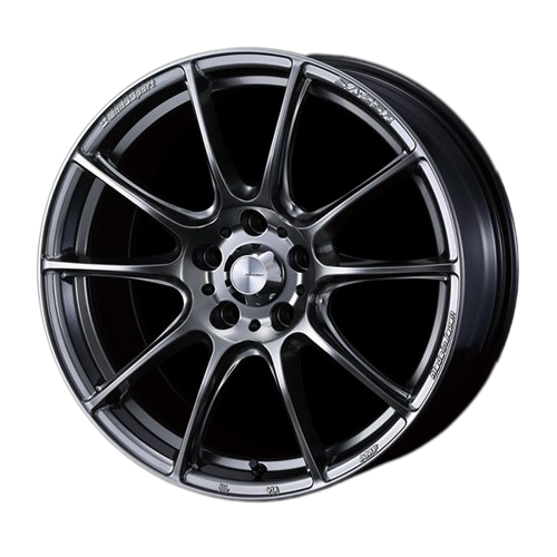 WedsSport SA-25R 5x114.3 18x7.5+35 Platinum Silver Black