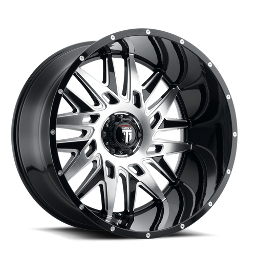 American Truxx Dna AT184 6x139.7 22x12-44 Black/Machined