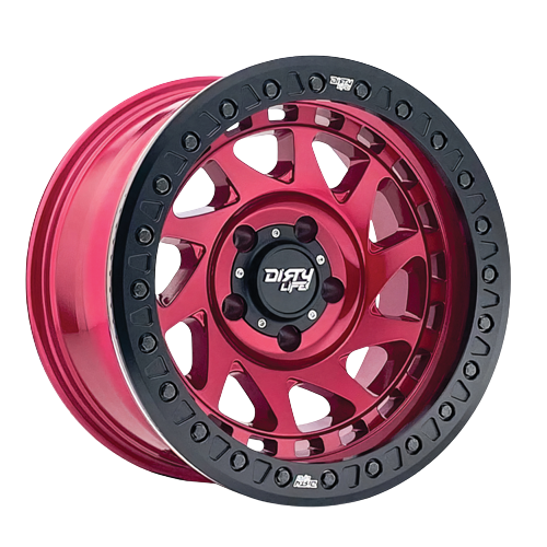 Dirty Life Enigma Race 9313 5x127 17x9-38 Crimson Candy Red