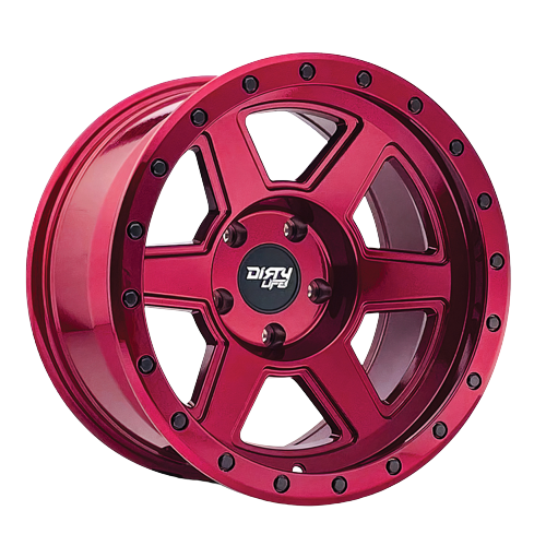 Dirty Life Compound 9315 6x135 17x9-12 Crimson Candy Red