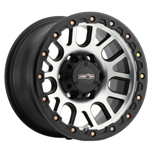 Vision Off-Road 111 Nemesis 8x165.1 18x9+18 Matte Black Machined Face