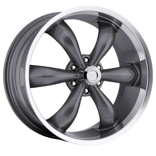 Vision American-Muscle 142 Legend 6x139.7 22x9.5+30 Gunmetal Machined Lip