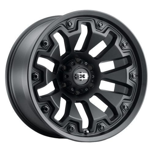 Vision Off-Road 362 Armor 6x135 20x10-25 Satin Black with Black Bolt Inserts