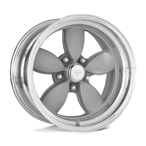 American Racing Vintage VN402 CLASSIC 200S 5X114.3 15X7 -6 TWO-PIECE MAG GRAY CENTER POLISHED BARREL