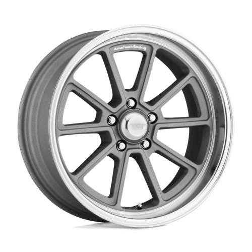 American Racing Vintage VN510 DRAFT 5X114.3 18X10 +12 VINTAGE SILVER W/ DIAMOND CUT LIP