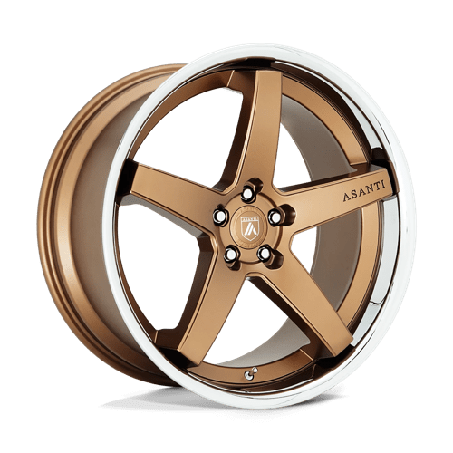 Asanti Black ABL31 REGAL 5X112 20X10.5 +38 SATIN BRONZE W/ CHROME LIP