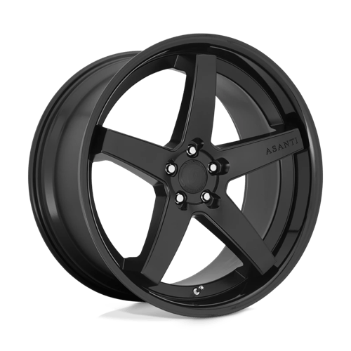 Asanti Black ABL31 REGAL 5X112 20X9 +35 SATIN BLACK W/ GLOSS BLACK LIP