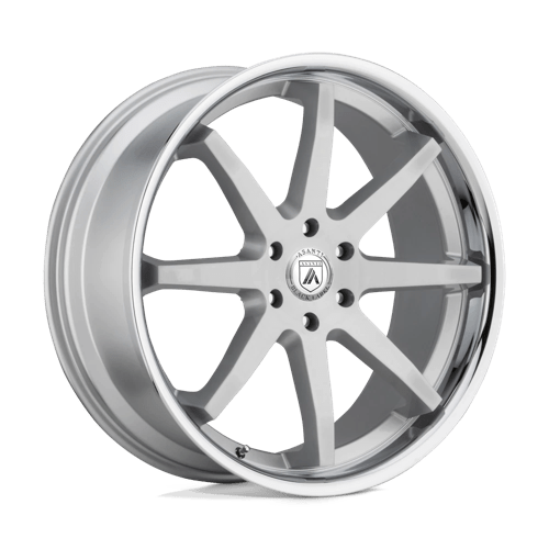 Asanti Black ABL-32 KAISER 6X135 24X10 +30 BRUSHED SILVER W/ CHROME LIP