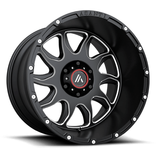 Asanti Off Road AB810 BALLISTIC 5X127 20X12 -44 GLOSS BLACK MILLED