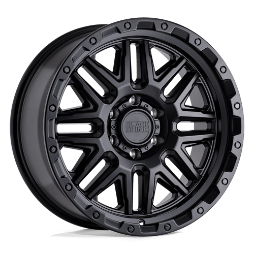 Black Rhino ALAMO 6X120 17X9 +12 MATTE BLACK W/ BLACK BOLTS