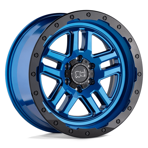 Black Rhino BARSTOW 5X127 17X9.5 -18 DEARBORN BLUE W/ BLACK RING