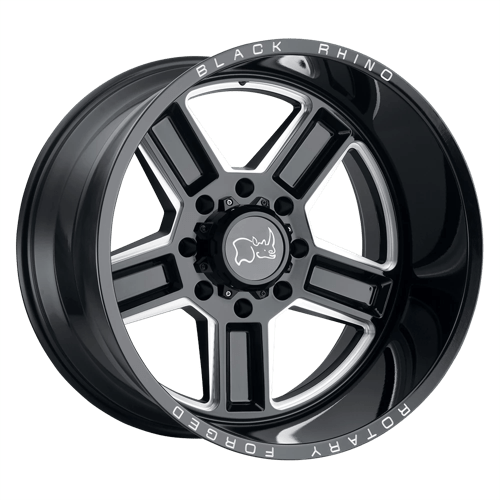 Black Rhino CANON 6X139.7 22X11.5 -44 GLOSS BLACK W/ MILLED SPOKES